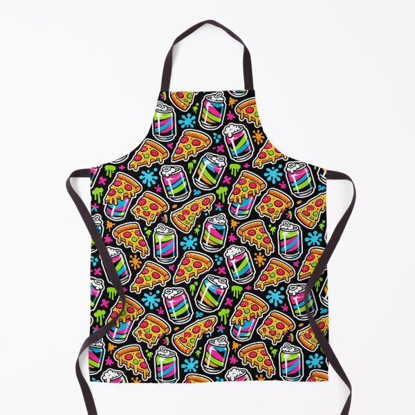 Item preview, Neon pizza and beer pattern designed and sold by Imprearte.