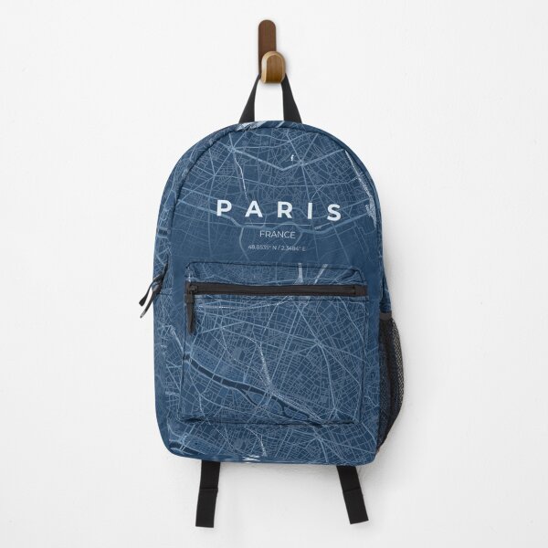 Item preview, Paris France Map - Minimalist Urban Street Map Blue Blueprint designed and sold by Ordinarytees.