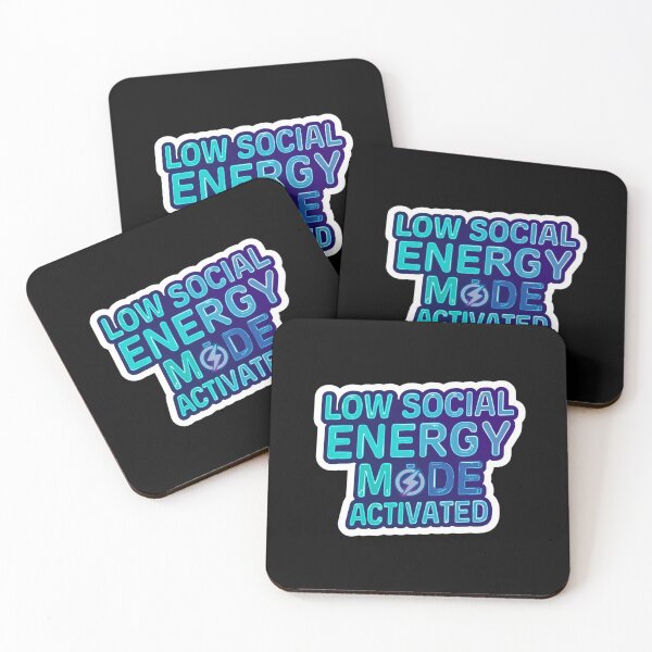 Item preview, Funny Introvert |low social energy| Quotes ver 4| Cute Antisocial Animal Humor for Introverts designed and sold by CosmicNook1.
