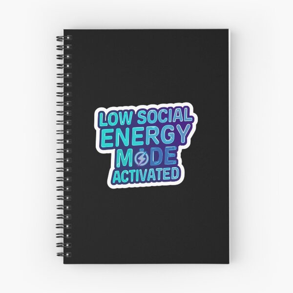 Item preview, Funny Introvert |low social energy| Quotes ver 4| Cute Antisocial Animal Humor for Introverts designed and sold by CosmicNook1.
