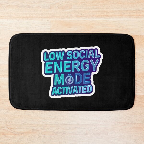 Item preview, Funny Introvert |low social energy| Quotes ver 4| Cute Antisocial Animal Humor for Introverts designed and sold by CosmicNook1.