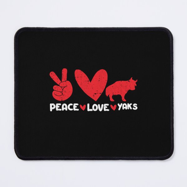 Item preview, Peace - Love - Yaks Animals lover designed and sold by GabbyKash.