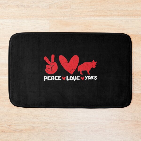 Item preview, Peace - Love - Yaks Animals lover designed and sold by GabbyKash.