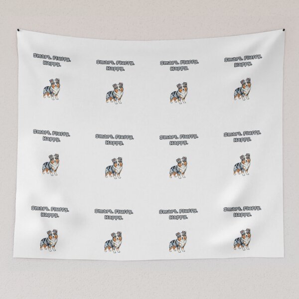 Item preview, Smart Fluffy Happy Aussie Dog Lover Pet Design designed and sold by NatureUnleashed.