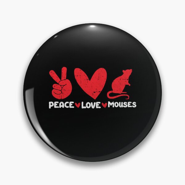 Item preview, Peace - Love - Mouses Animals lover designed and sold by GabbyKash.