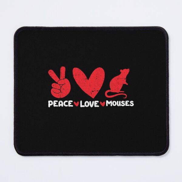 Item preview, Peace - Love - Mouses Animals lover designed and sold by GabbyKash.