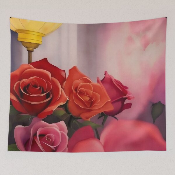 Item preview, Golden Glow Roses: Romantic Watercolor Floral Art designed and sold by Serene Strokes Art.