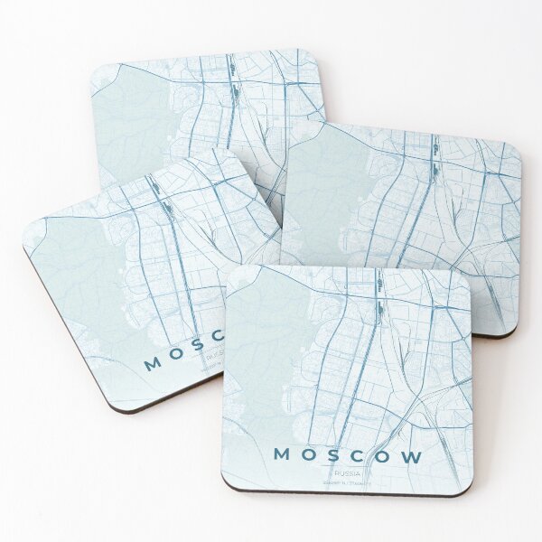 Item preview, Moscow Russia City Map -  Minimalist Wall Art designed and sold by Ordinarytees.