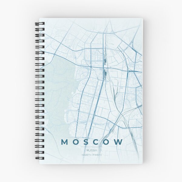 Item preview, Moscow Russia City Map -  Minimalist Wall Art designed and sold by Ordinarytees.
