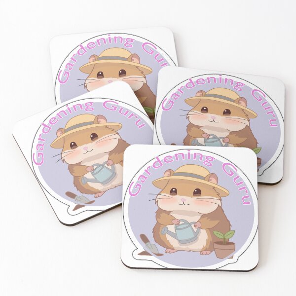 Item preview, Gardening Guru Cute Hamster Sticker -Kawaii Plant Lover Cottagecore Gardening Animal Art designed and sold by pn_terest.