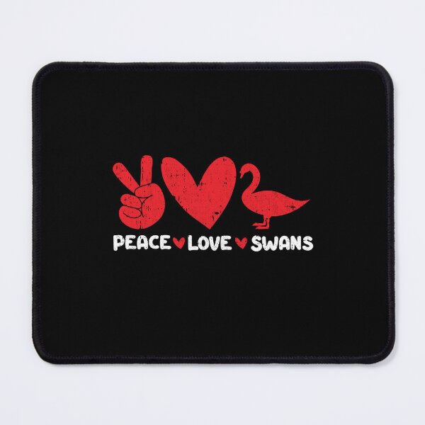 Item preview, Peace - Love - Swans Animals lover designed and sold by GabbyKash.