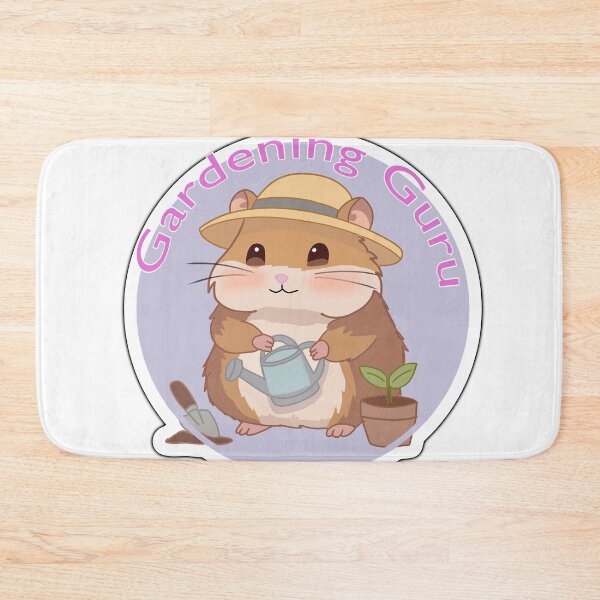 Item preview, Gardening Guru Cute Hamster Sticker -Kawaii Plant Lover Cottagecore Gardening Animal Art designed and sold by pn_terest.