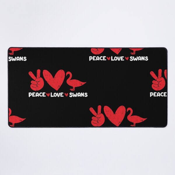 Item preview, Peace - Love - Swans Animals lover designed and sold by GabbyKash.