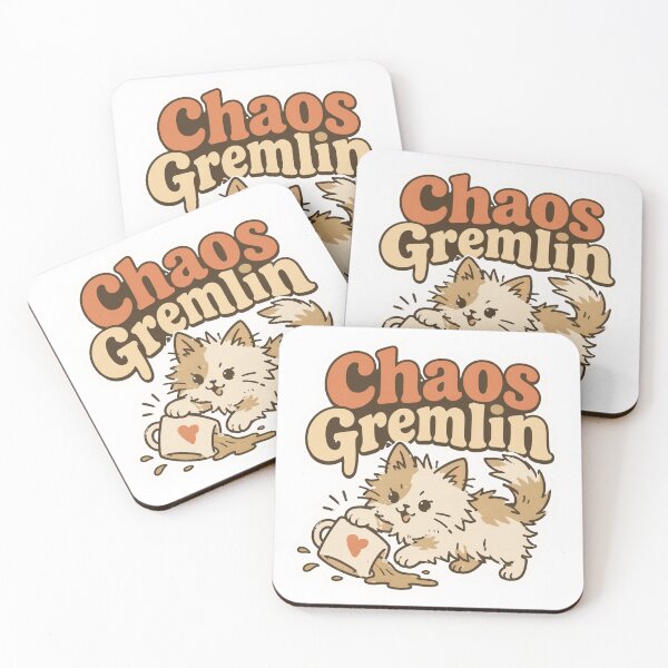 Item preview, Chaos Gremlin Cat – Funny Cute Kitten designed and sold by EastEndTownie.