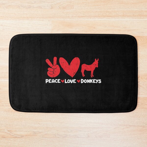 Item preview, Peace - Love - Donkeys Animals lover designed and sold by GabbyKash.