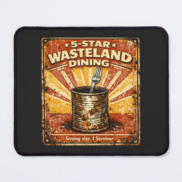 Item preview, 5 Star Wasteland Dining Survivalist Retro designed and sold by SplashTastic.