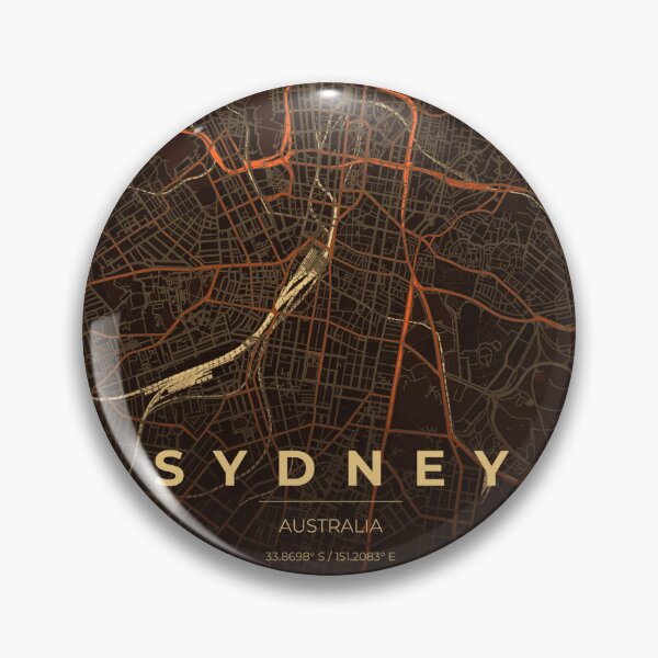 Item preview, Sydney Australia City Map - Minimalist Art designed and sold by Ordinarytees.