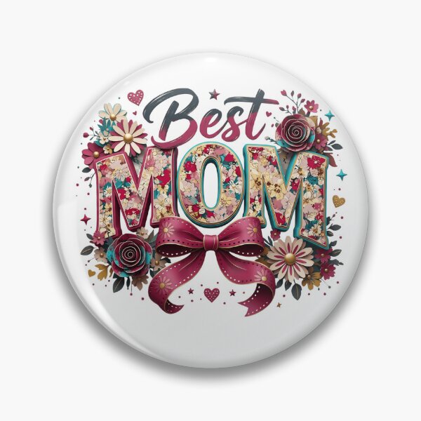 Item preview, Floral Best Mom 3D Text Art - Mother's Day Gift 2026 designed and sold by MyStore2025.