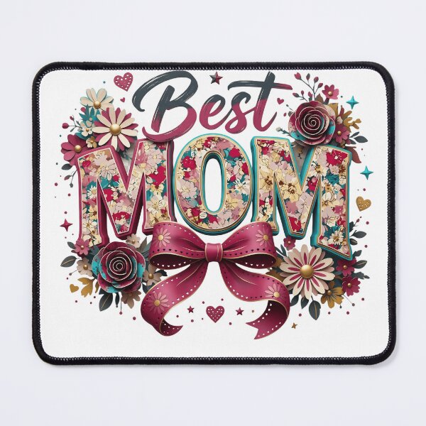 Item preview, Floral Best Mom 3D Text Art - Mother's Day Gift 2026 designed and sold by MyStore2025.