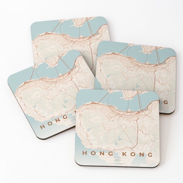 Item preview, Hong Kong City Map - Minimalist Urban Art designed and sold by Ordinarytees.