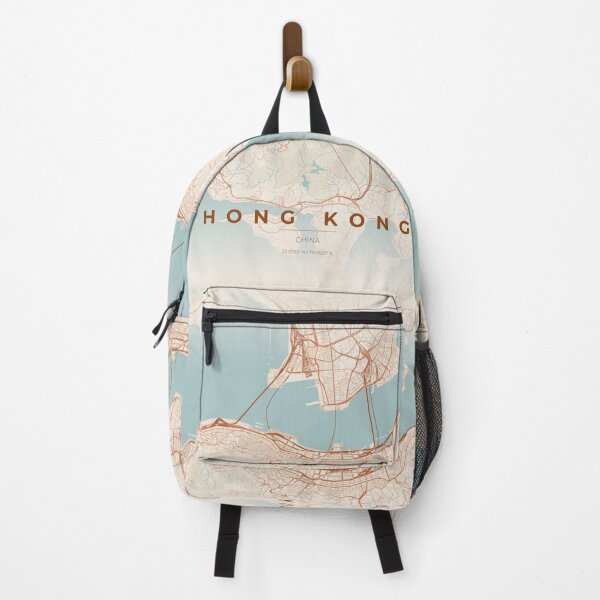 Item preview, Mapa de la ciudad de Hong Kong - Arte urbano minimalista designed and sold by Ordinarytees.