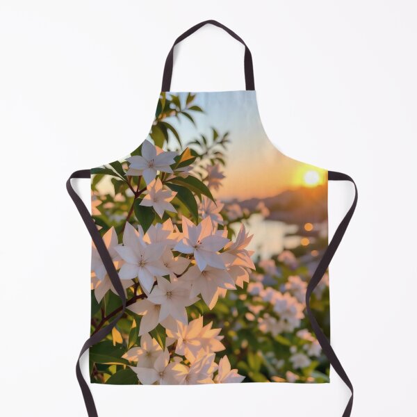 Item preview, Golden Bloom: Radiant Star Flowers at Sunset designed and sold by Serene Strokes Art.