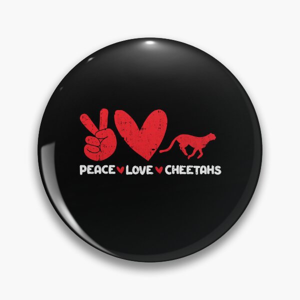 Item preview, Peace - Love - Cheetahs Animals lover designed and sold by GabbyKash.