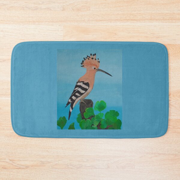 Item preview, Hoopoe on a Log with Ginkgo Leaves designed and sold by Agnieszka Gajewska art.