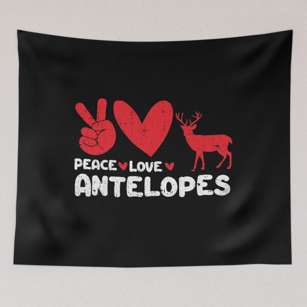 Item preview, Peace - Love - Antelopes Animals lover designed and sold by GabbyKash.