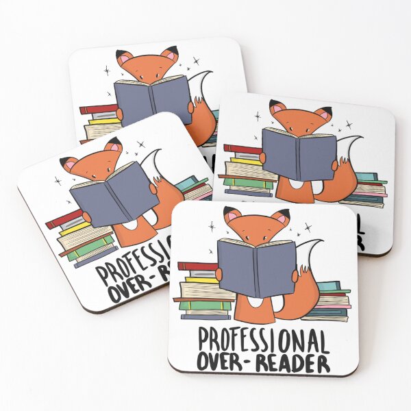 Item preview, Professional Over-Reader Funny Fox Book Lover designed and sold by DesignFreakArt.
