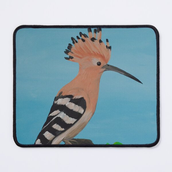 Item preview, Hoopoe on a Log with Ginkgo Leaves designed and sold by Agnieszka Gajewska art.