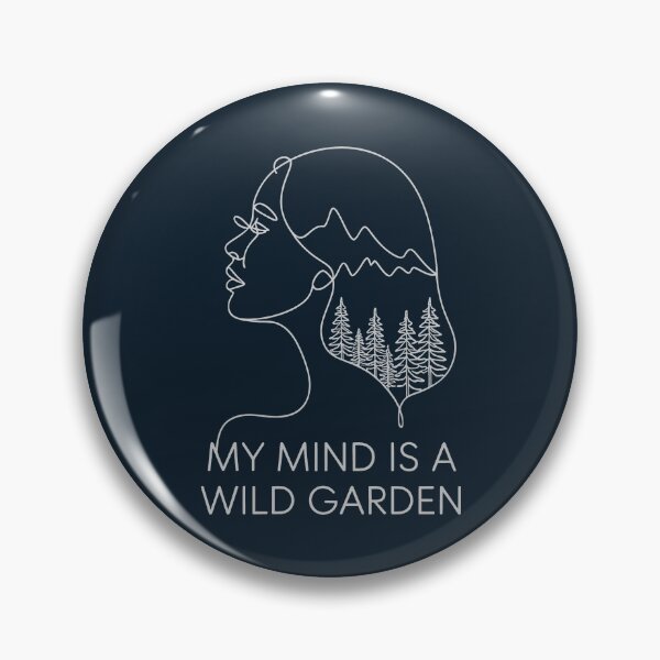 Item preview, My Mind is a Wild Garden Nature Minimalist designed and sold by SplashTastic.