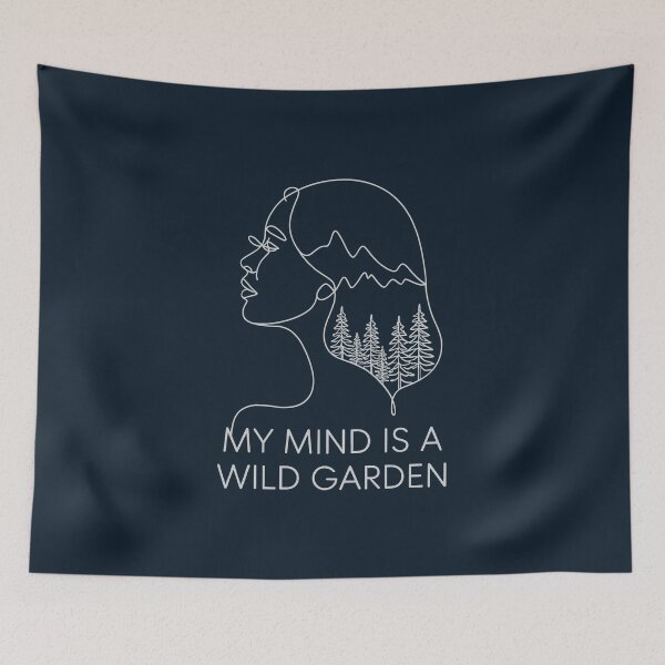 Item preview, My Mind is a Wild Garden Nature Minimalist designed and sold by SplashTastic.
