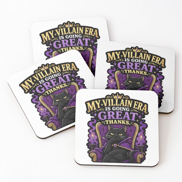 Item preview, Black Cat Villain Era Going Great Thanks Funny Gift designed and sold by Gentlestate.