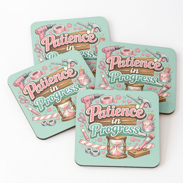 Item preview, Patience in Progress – Cute DIY Craft & Motivation Design designed and sold by blankTeeShirt.