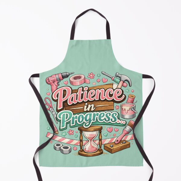 Item preview, Patience in Progress – Cute DIY Craft & Motivation Design designed and sold by blankTeeShirt.