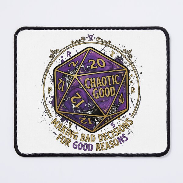 Item preview, Chaotic Good Alignment RPG Gamer Design designed and sold by FlamaC.