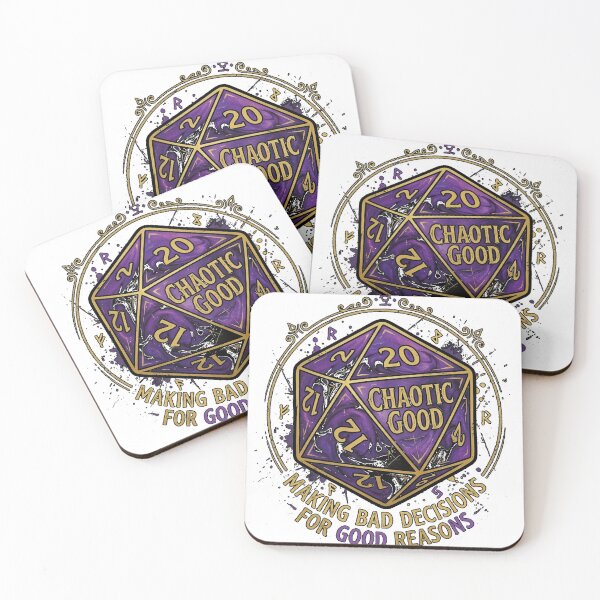 Item preview, Chaotic Good Alignment RPG Gamer Design designed and sold by FlamaC.