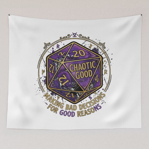 Item preview, Chaotic Good Alignment RPG Gamer Design designed and sold by FlamaC.
