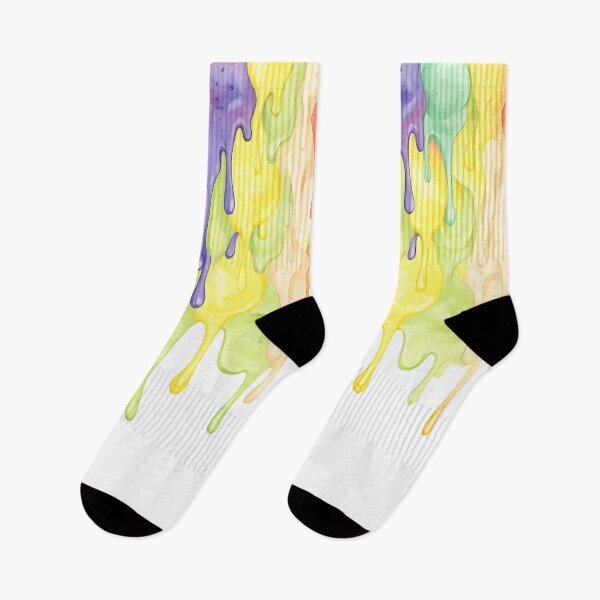 Item preview, Gelato Melt – Abstract Watercolor Drip Sticker designed and sold by MyTutina.