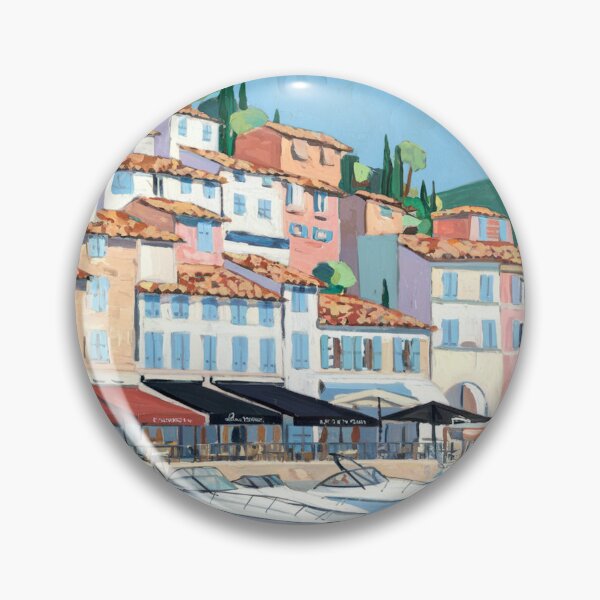 Item preview, Cassis France Harbor Scene | Colorful Port Town designed and sold by CARRAANN.