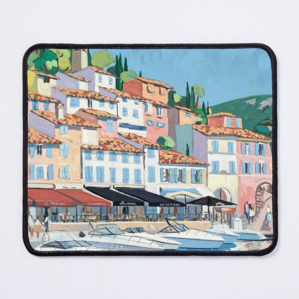 Item preview, Cassis France Harbor Scene | Colorful Port Town designed and sold by CARRAANN.