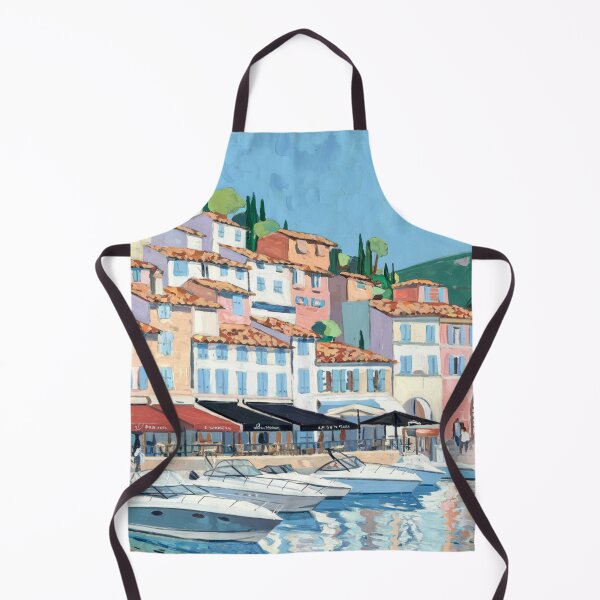 Item preview, Cassis France Harbor Scene | Colorful Port Town designed and sold by CARRAANN.