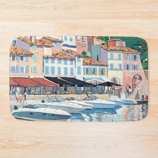 Item preview, Cassis France Harbor Scene | Colorful Port Town designed and sold by CARRAANN.