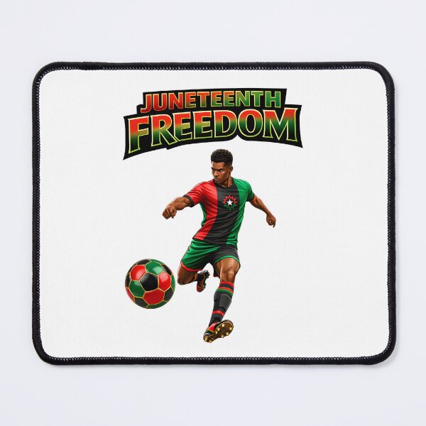 Item preview, Juneteenth Freedom Soccer Player Design 2026 Black History Football Art designed and sold by ArtSpark Studio.