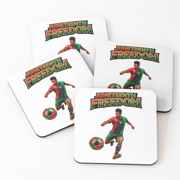 Item preview, Juneteenth Freedom Soccer Player Design 2026 Black History Football Art designed and sold by ArtSpark Studio.