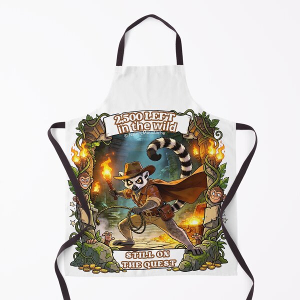 Item preview, Funny Lemur Explorer Gift – Endangered Animal Humor – Birthday Gift Animal Lover Adventure designed and sold by Nature & Moustaches.