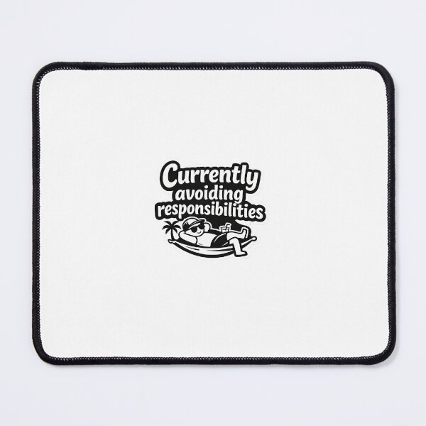 Item preview, Currently avoiding responsibilities funny meme sticker designed and sold by VIBE BY NADA.