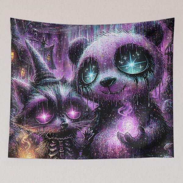 Item preview, Cosmic Gothic Panda  Purple Galaxy Dream designed and sold by DonaldWaltersxx.