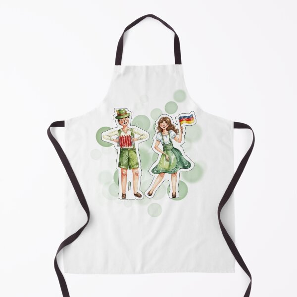 Item preview, German Couple in Traditional Outfit with Germany Flag Design designed and sold by iamKRUK.
